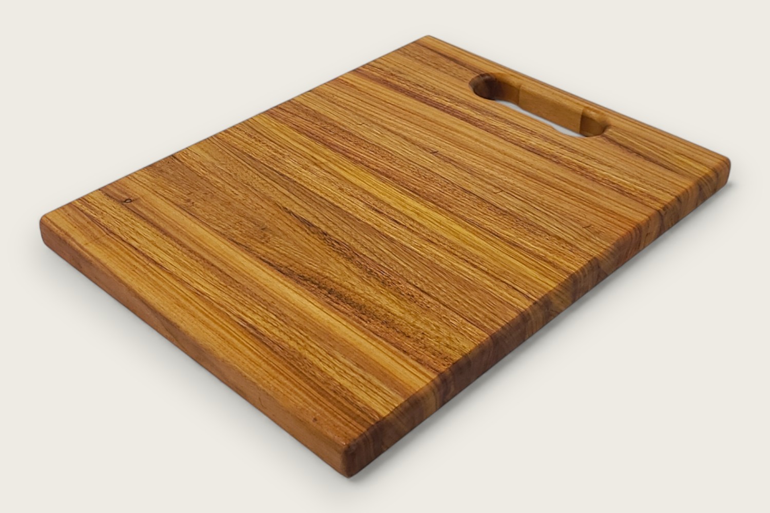 Canarywood Prep Board (#275) with vertical edge grain, rectangular shape, warm amber tones, and tung oil finish.