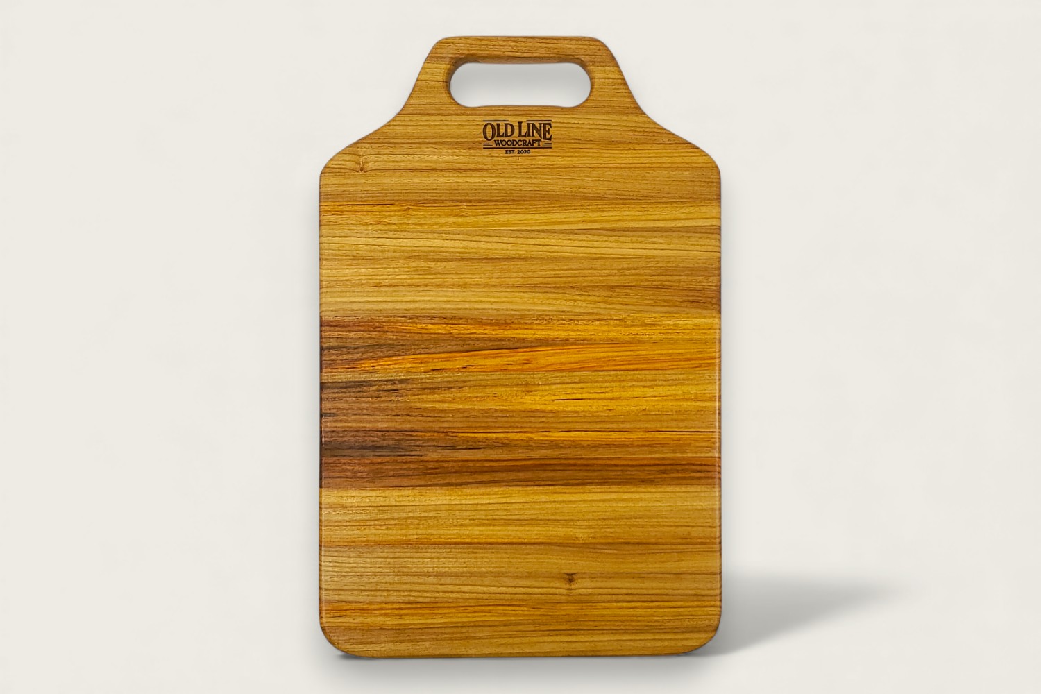 Canarywood Heritage Pro Series Board (#295) with edge grain, vertical pattern, warm tones, and OldLine Bone Handle.