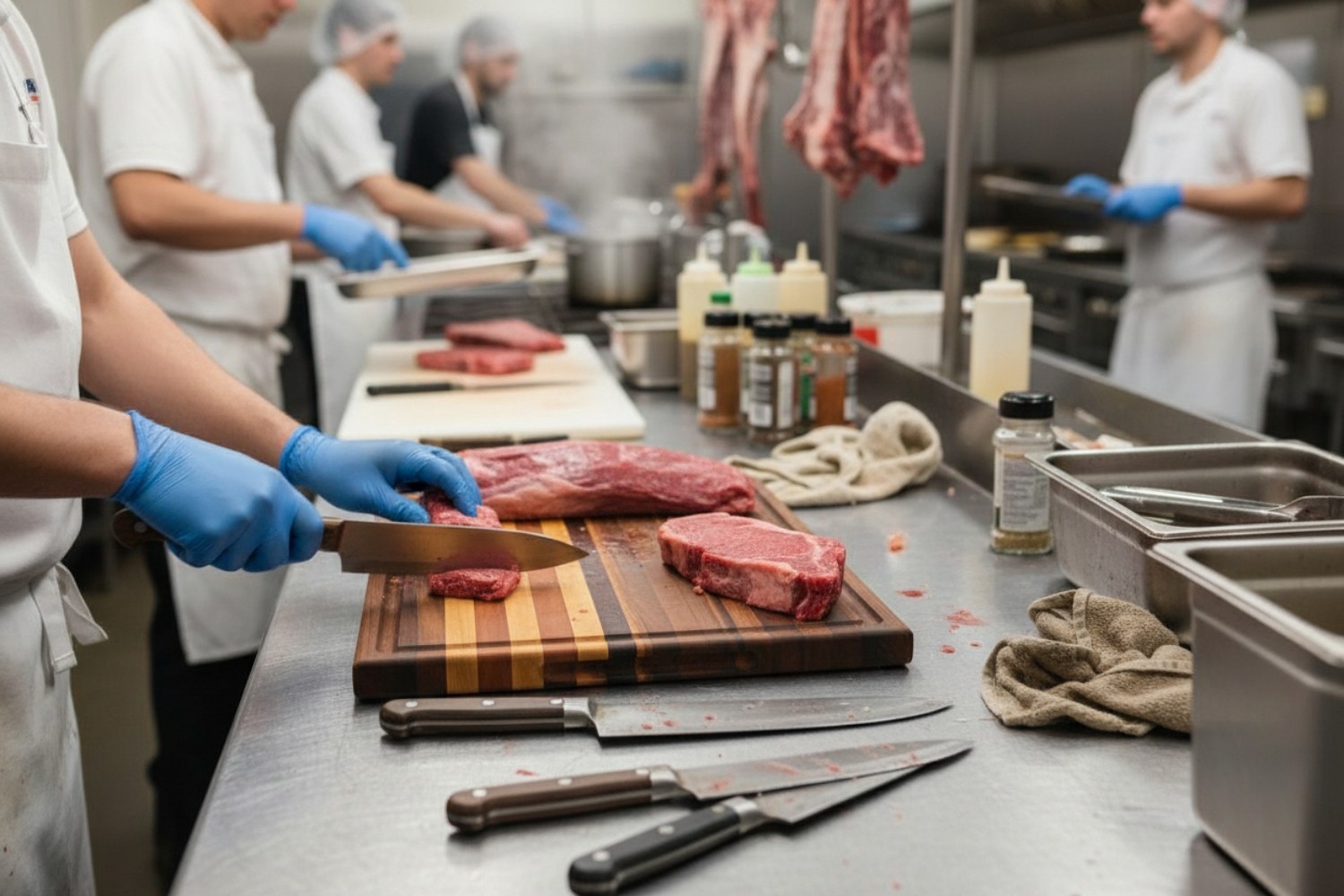 Mahogany & Walnut Butcher Block Cutting Board (#300)