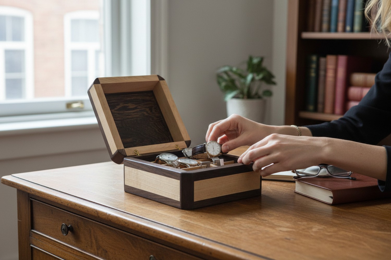Maple & Wenge Keepsake Box (#390)