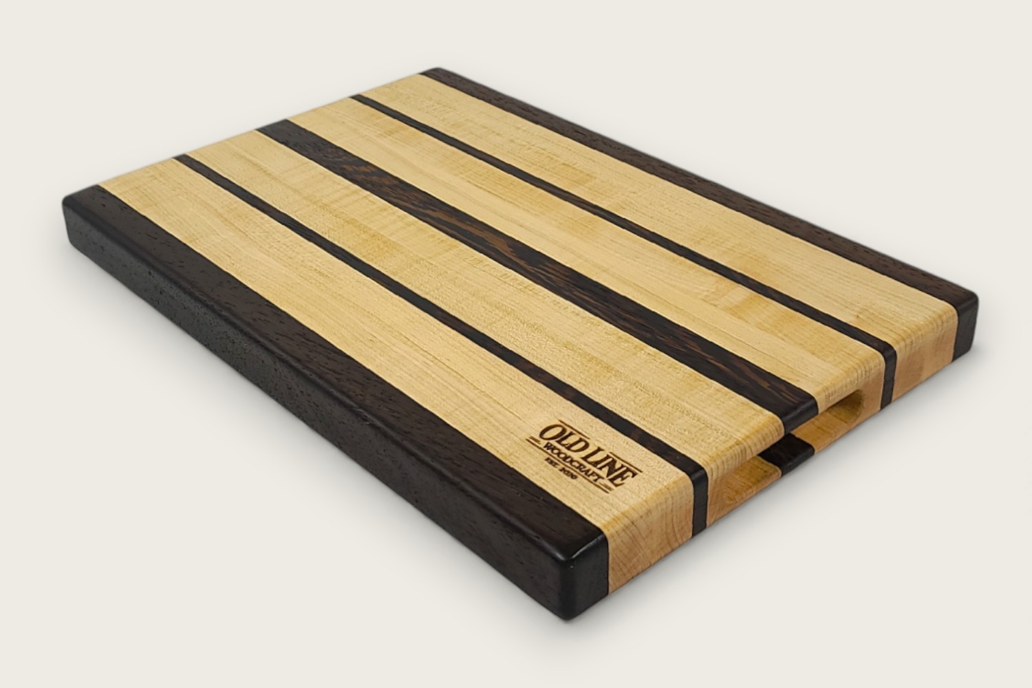 Maple & Wenge Butcher Block Board (#110)