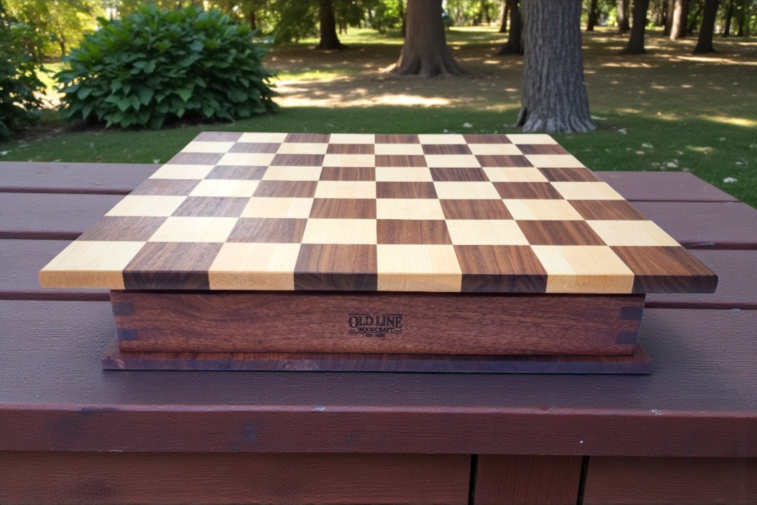 Custom Chess Set with Box for Pieces (#178)