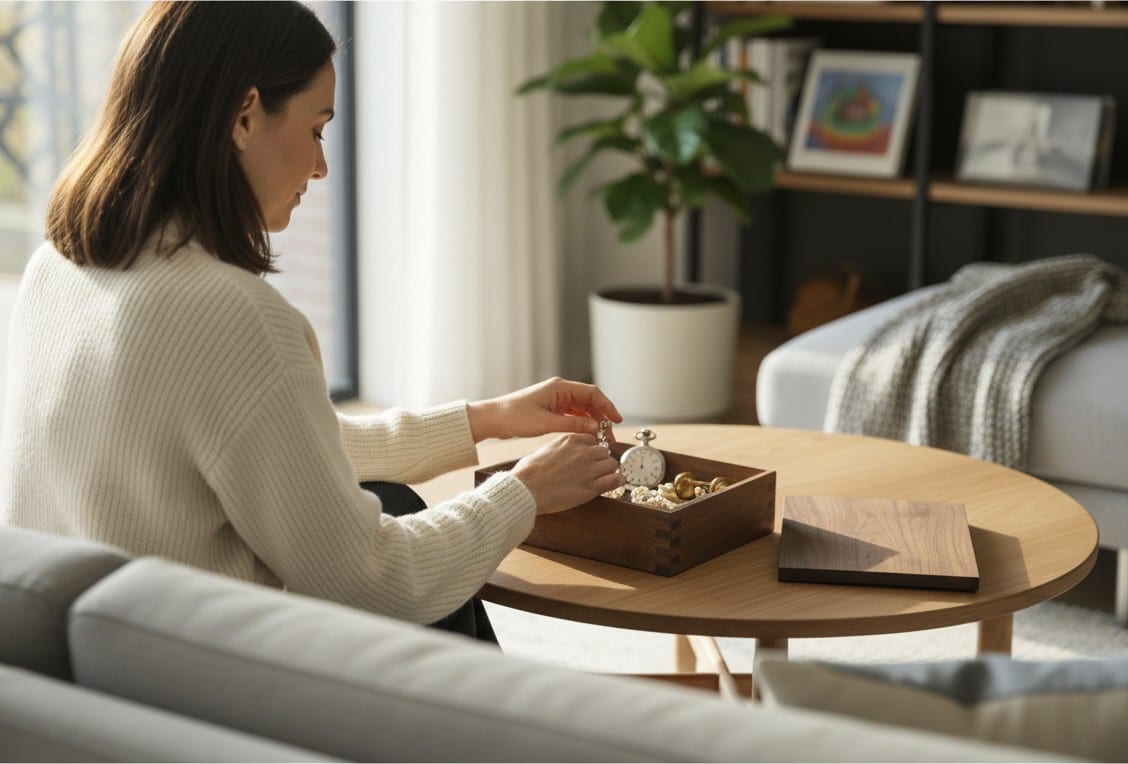 Handcrafted Walnut Keepsake Treasure