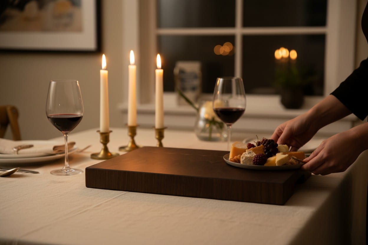 Candlelit Kitchen Centerpiece