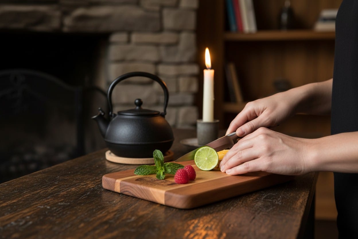 Candlelit Hickory Garnish Board
