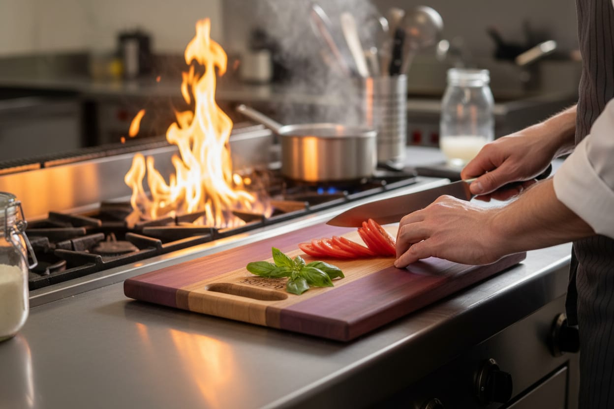 Cherry Warmth, Pro Kitchen Poise